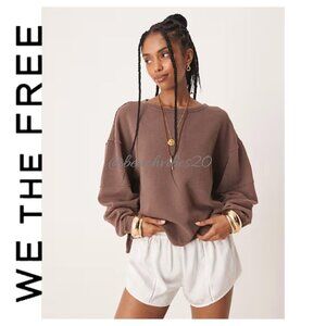 WE THE FREE BY FREE PEOPLE Total Eclipse Tee French Chocolate Large NWOT